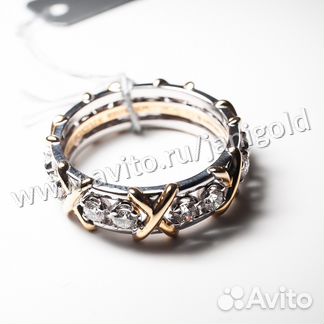 Золотое кольцо с бриллиантами Tiffany & co