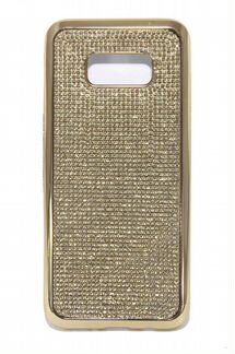 Чехол-накладка для Samsung G950H S8 C-case стразы рамка TPU золото
