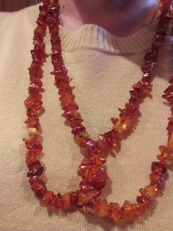 Янтарные винтажные бусы 1972 г