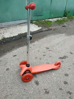 Самокат Scooter, 3х колесный, светящиеся колеса