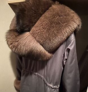 Парка с натуральным мехом aprb