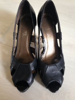 Туфли кожаные чёрные р.36