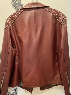 Демисезоннвя женская куртка из натуральной кожи