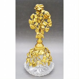 Винтажный Флакон д/Духов Розы Позолота 24К Matson