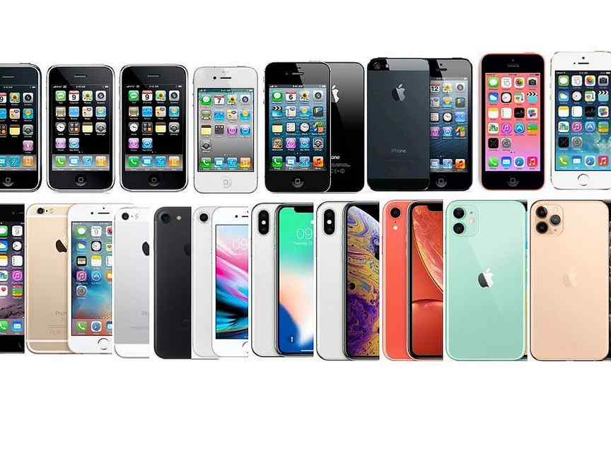 Фото всех моделей айфонов по порядку с названиями и фото