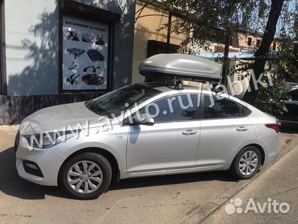 Автобокс 360 л на крышу Hyundai Elantra