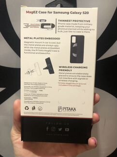 Комбо### Держатель магнитный и чехол pitaka samsun