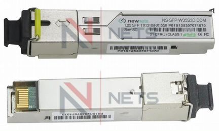 Новые SFP 1 волокно SC 1.25G 3 км за пару