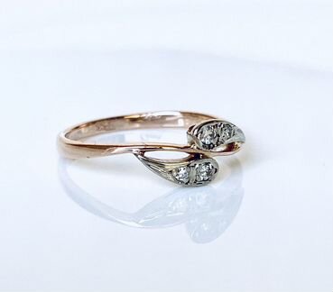 Золотое кольцо с бриллиантами