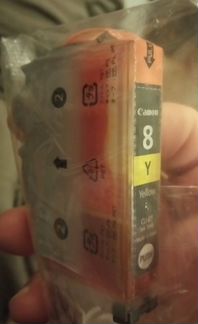 Картриджи Canon CLI-8Y, CLI-8BK, новые, оригинал