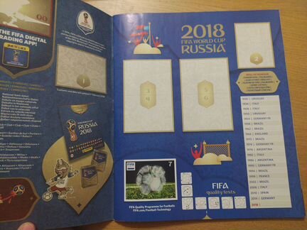 Panini Чемпионат Мира 2018 альбом для наклеек