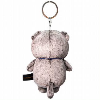 Мягкая игрушка-брелок Basik&Ko Кот Басик с фотоаппаратом, 12 см (авв-013)