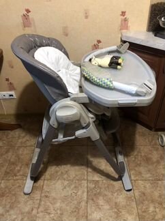 Стульчик для кормления chicco polly magic