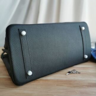Женская сумка hermes черная 35 см