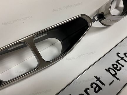 Насадки на глушитель BMW G12 M760i LCi Cerium grey