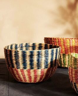 Zara Home новая корзина из натурального волокна