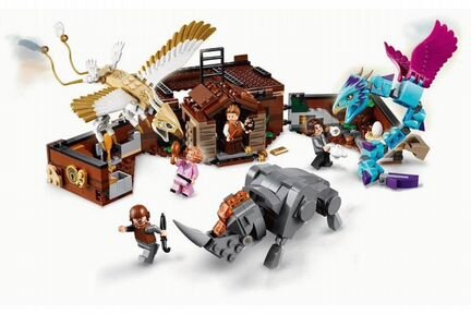 Чемодан Ньюта с волшебными существами, Лего75952