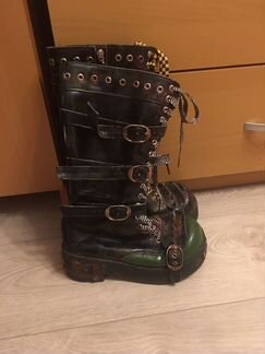 Сапоги постапок панк берцы на платформе