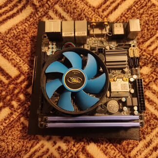 Мат. плата ITX GA-H77N-wifi + Процессор + память