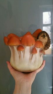 Горшок для растений,садовая фигура ежик еж