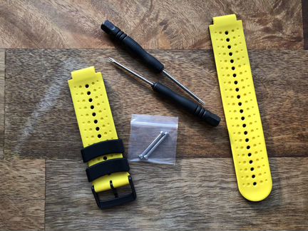 Черный/желтый ремешок для Forerunner 230/630/735xt