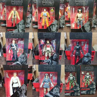 Фигурки Star Wars The Black Series Luke, Wedge, Ja