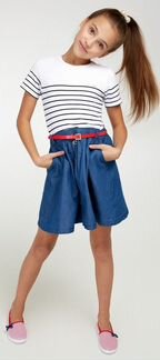 Новое платье джинсового на рост 152