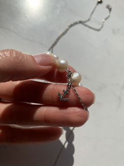 Колье с речным жемчугом