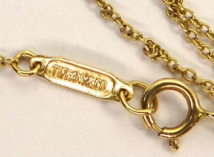 Золотой крест Tiffany с бриллиантами, оригинал