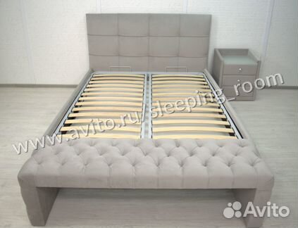 Кровать Элисон 160 + тумба Элма + банкетка Арлетт