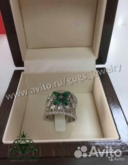 Новое золотое кольцо Graff 8.2 гр брилл 0.95 ct