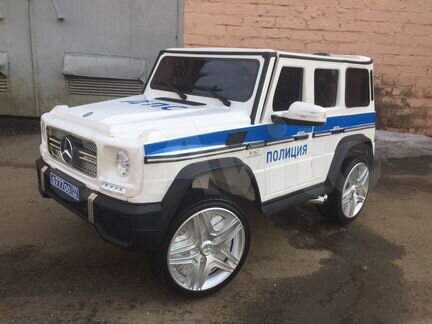 Детский полицейский джип 4WD mercedes-benz G65
